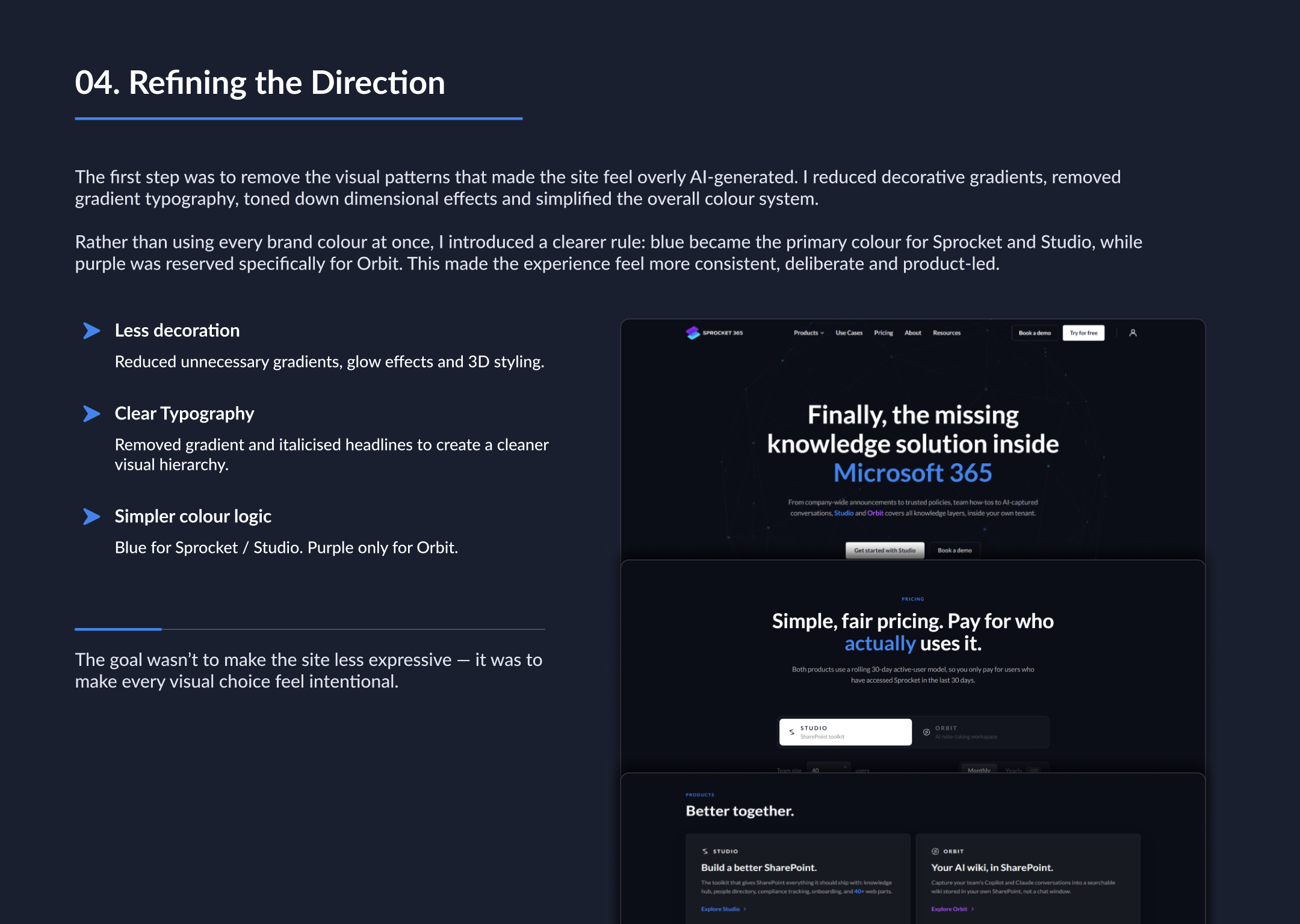 04. Refining the Direction
